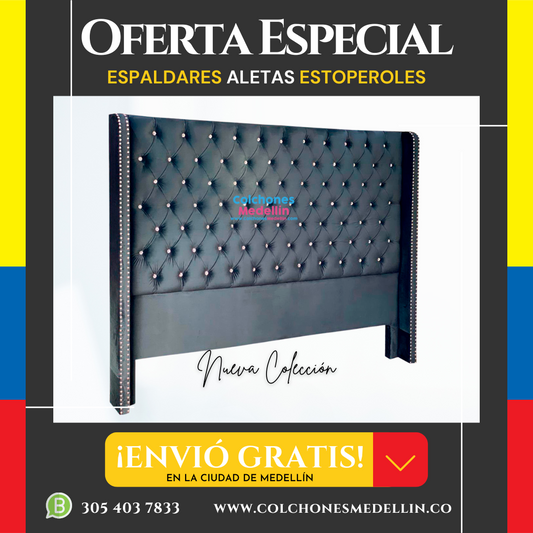 Espaldares Aletas con Estoperoles