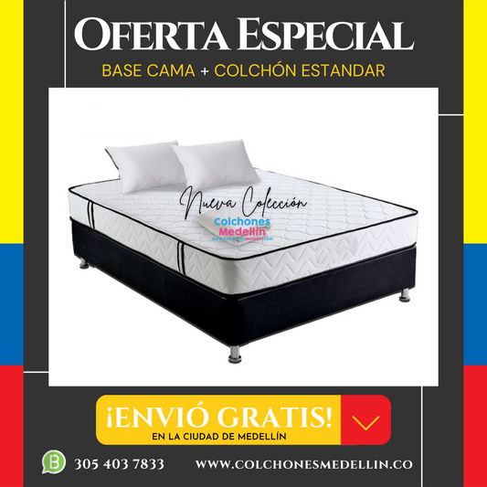 Base Cama + Colchón Estándar