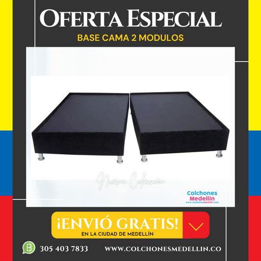 Base Camas 2 Modulos